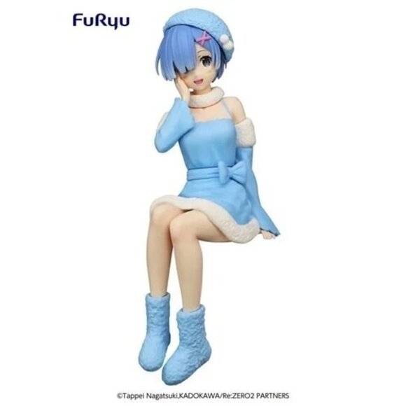 Re:Zero Starting Life in Another World Rem Snow Princess Ver Noodle Stopper Stat - Picture 1 of 7